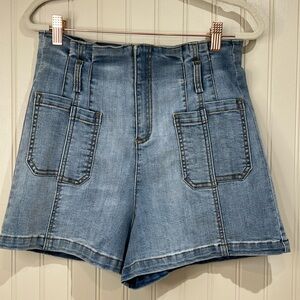 POL High Rise Denim Pocket Short NWOT